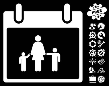 Bonus ile anne takvim günü vektör simgesi