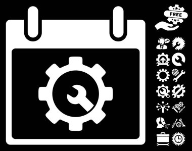 Seçenekleri araçlar takvim gün vektör simgesi Bonus ile