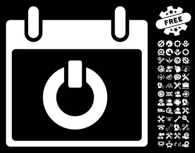 Takvim gün vektör simge Bonus ile açın