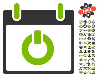 Takvim gün vektör simge Bonus ile açın