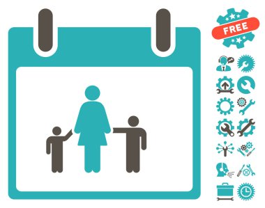 Bonus ile anne takvim günü vektör simgesi