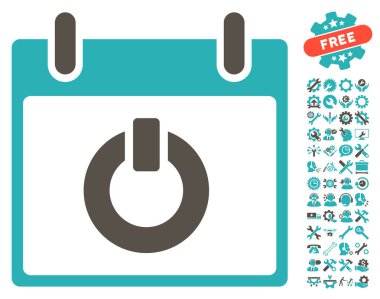 Takvim gün vektör simge Bonus ile açın