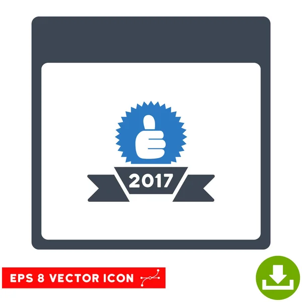 2017 Preisband Kalenderseite Vektor eps Symbol — Stockvektor