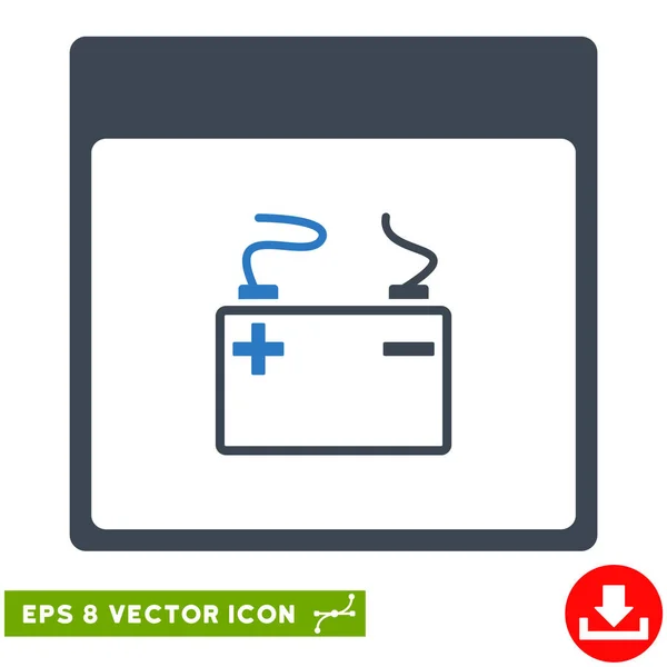 Akkumulator Kalenderseite Vektor eps Symbol — Stockvektor