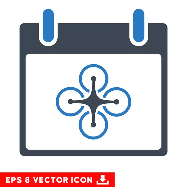 Airdrone Calendar Day Vector Eps Icon — Stock Vector