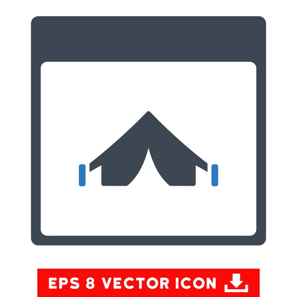 Campingkalender Seite Vektor eps Symbol — Stockvektor