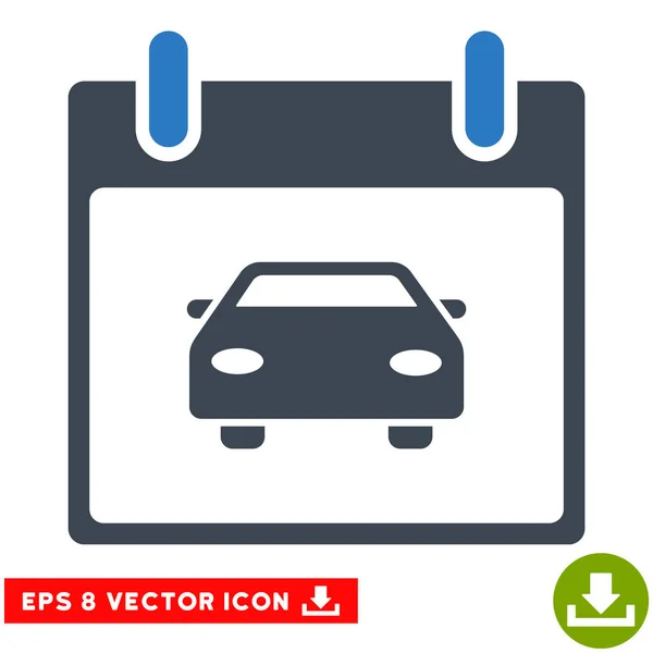 Calendário de carro Dia Vector Eps Ícone — Vetor de Stock