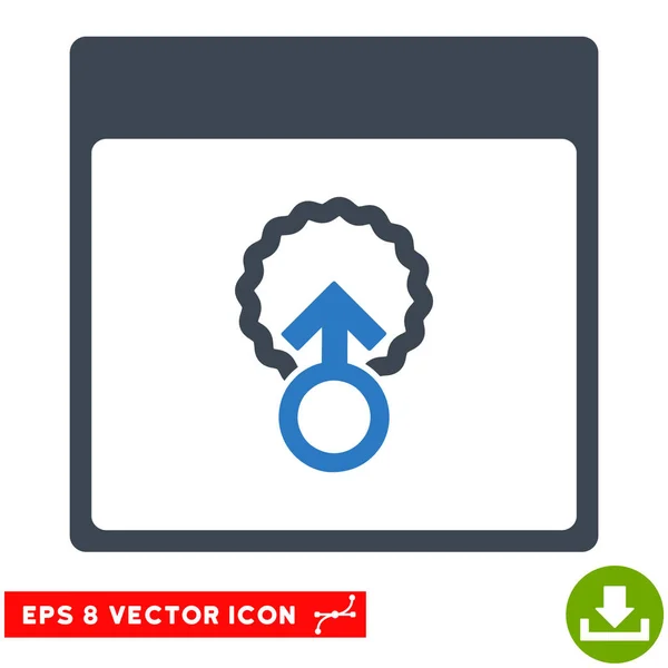 Calendrier de pénétration cellulaire Page vectorielle Eps Icône — Image vectorielle