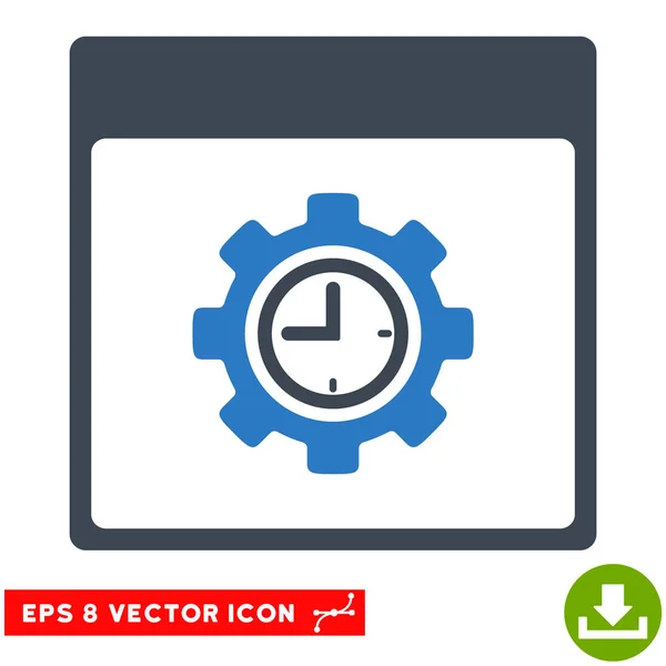 Налаштування годинника Налаштування передач Сторінка календаря Векторні піктограми Eps — стоковий вектор