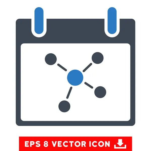 Verbindungen kalendertag vektor eps symbol — Stockvektor