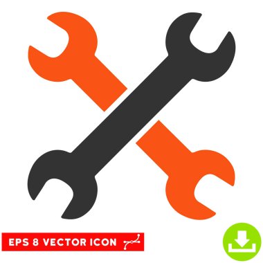 Wrenches Vector Eps Icon clipart