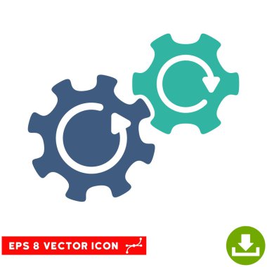 Gears'ı döndürme vektör Eps simgesi