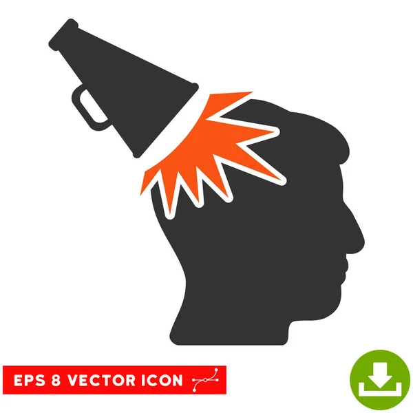 Megaphone Impact Head Vector Eps Icône — Image vectorielle
