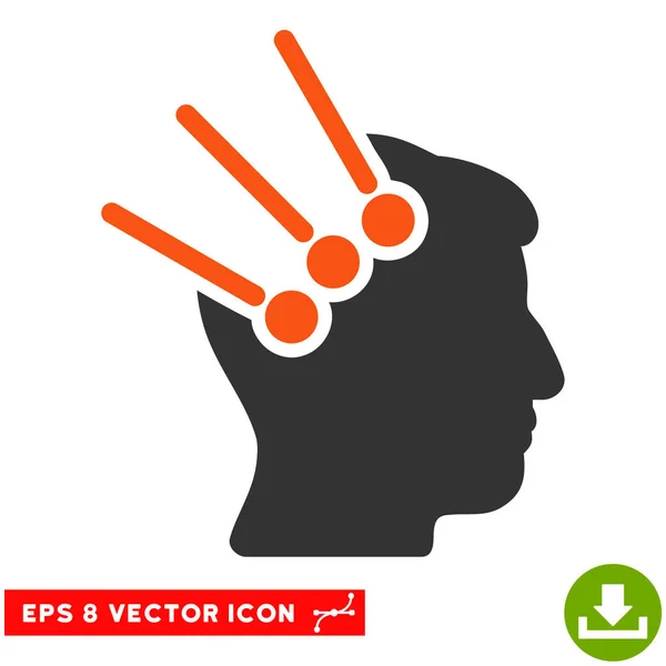 Neuronale Schnittstellen Vektor eps Symbol — Stockvektor