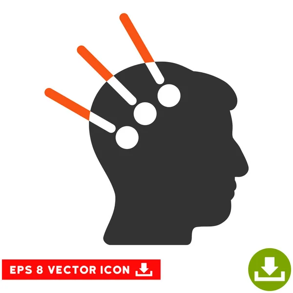 Icône d'Eps de vecteur d'interface neuronale — Image vectorielle
