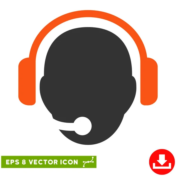 Cabeza del operador Vector Eps Icon — Vector de stock