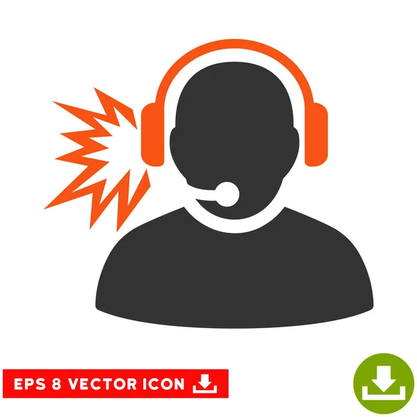 Operador Mensagem Vector Eps Icon — Vetor de Stock