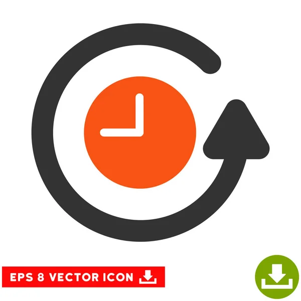 Restaurar Reloj Vector Eps icono — Vector de stock