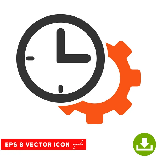 Tiempo de configuración del engranaje Vector Eps icono — Vector de stock