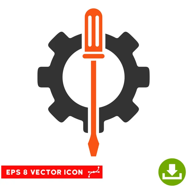 Opções de ajuste Vector de engrenagem Eps Icon — Vetor de Stock