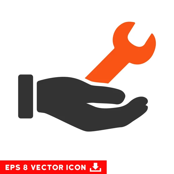 Wrench Service Hand Vector Eps Icon — Stock Vector
