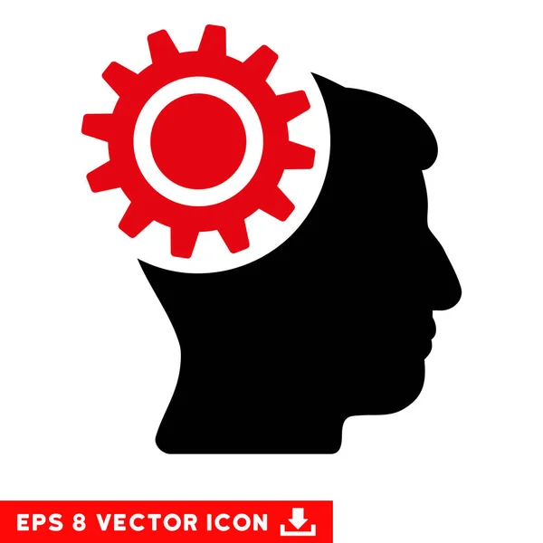 Engranaje cerebral Vector Eps icono — Vector de stock