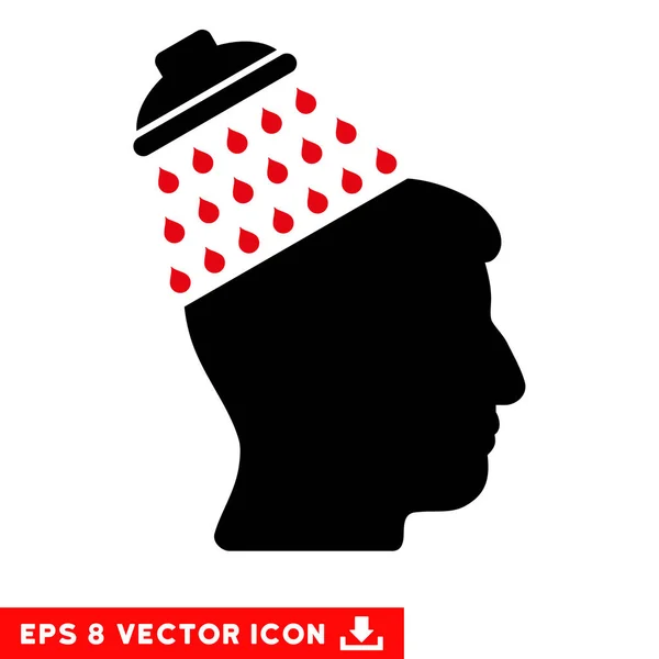 Vector de ducha cerebral Eps icono — Vector de stock