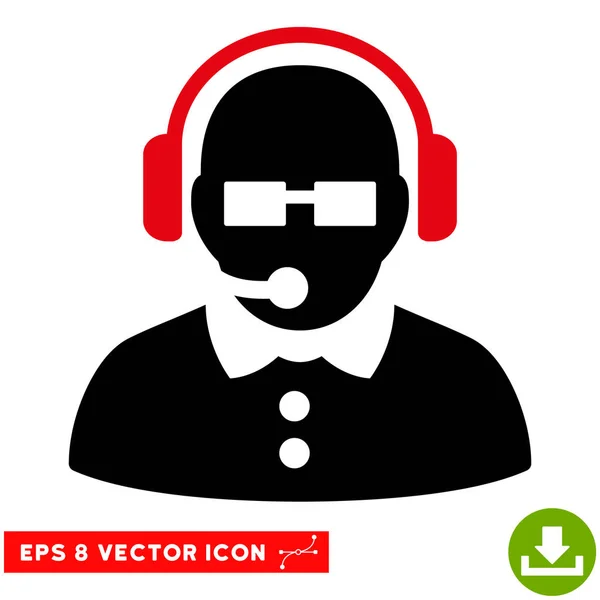 Operadora femenina Vector Eps Icon — Vector de stock