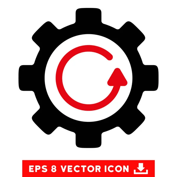 Icône vectorielle de direction de rotation d'engrenage Eps — Image vectorielle