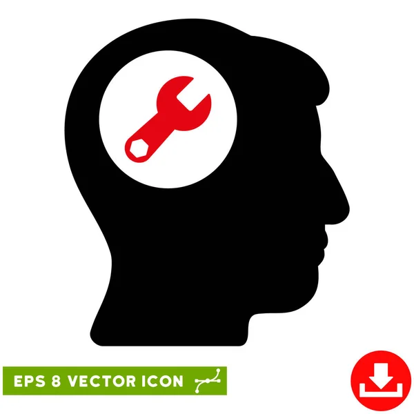 Kopf Schraubenschlüssel Vektor eps Symbol — Stockvektor