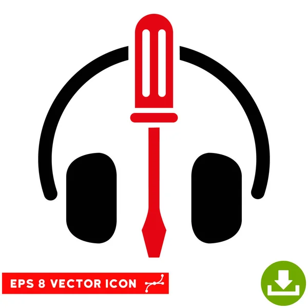 Fones de ouvido Tuning Screwdriver Vector Eps Icon — Vetor de Stock