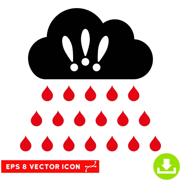 Åska regn moln vektor EPS-ikonen — Stock vektor