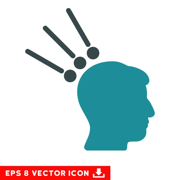 Conectores de teste de cabeça Vector Eps Icon — Vetor de Stock