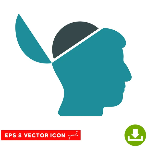 Open Brain Vector eps Icon — Stockvektor