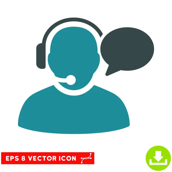 Mensaje del operador Vector Eps Icon — Archivo Imágenes Vectoriales