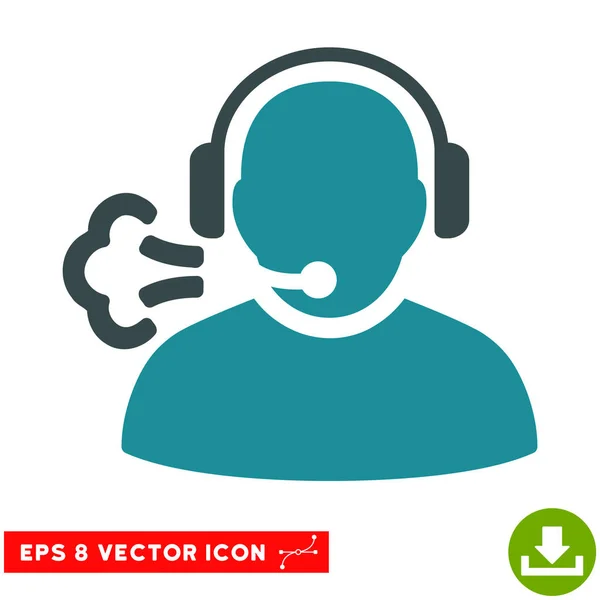 Discurso del operador Vector Eps Icono — Archivo Imágenes Vectoriales