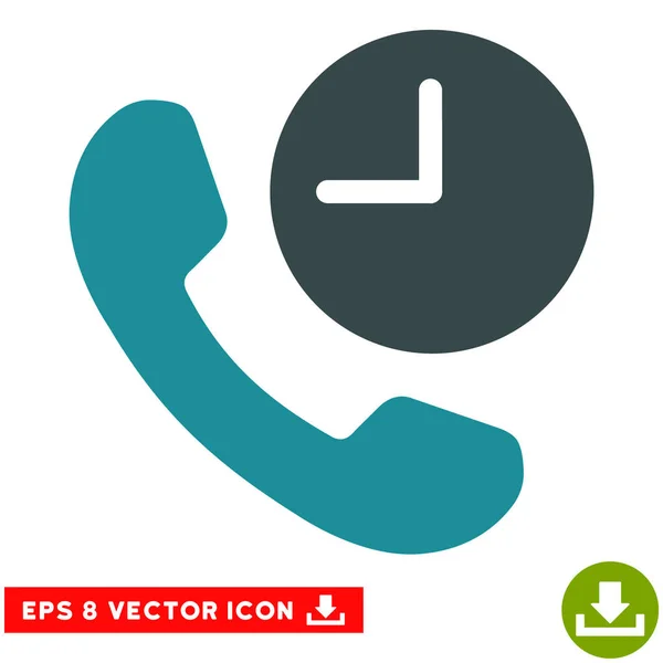 Phone Time Vector Eps Icon — Stock Vector