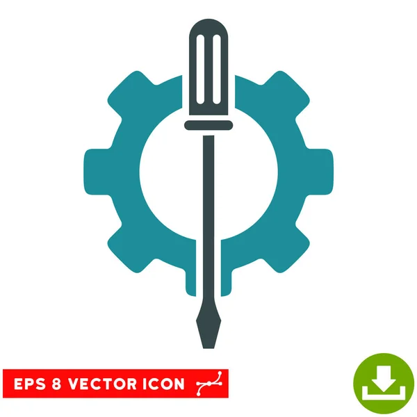 Параметры настройки Gear Vector Eps Icon — стоковый вектор