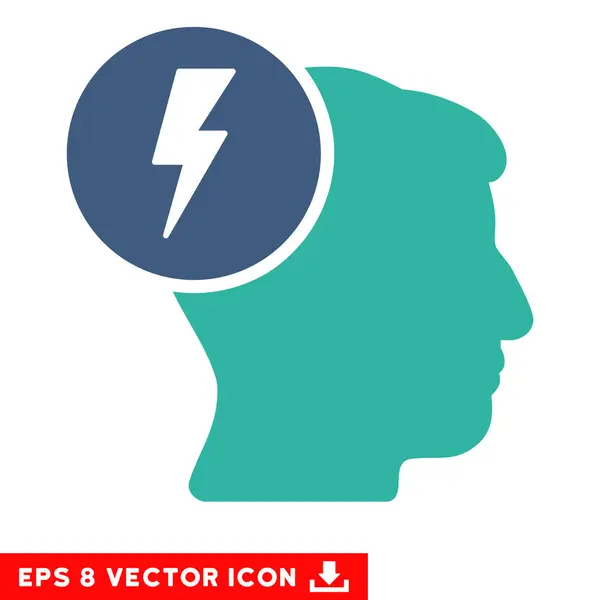 Cerebro Electricidad Vector Eps icono — Vector de stock