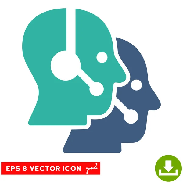Operadores del centro de llamadas Vector Eps Icono — Vector de stock