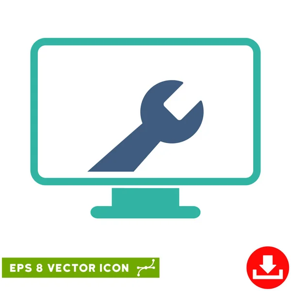 Bureaublad-opties Vector EPS-pictogram — Stockvector