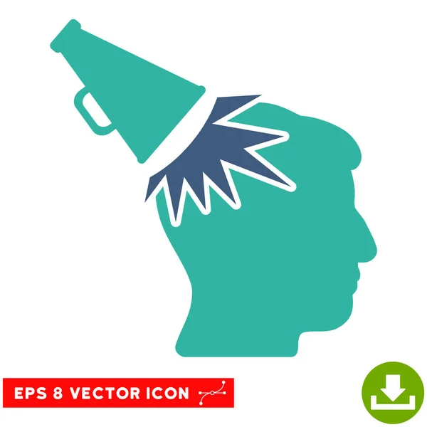 Megaphone Impact Head Vector Eps Icône — Image vectorielle