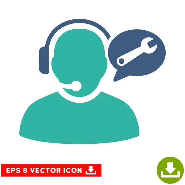 Service de téléphoniste Message vectoriel Eps Icon — Image vectorielle