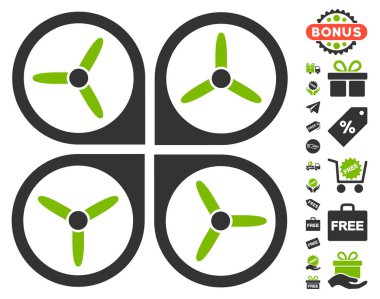 Ücretsiz Bonus ile Quadrotor simgesi