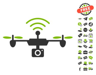 Radyo kamera Airdrone simgesi ücretsiz bonus