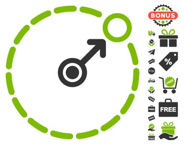 Yuvarlak alan sınır simgesini ücretsiz bonus