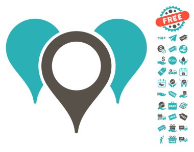 Harita işaretçiler simgesi ücretsiz bonus