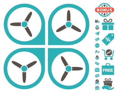 Ücretsiz Bonus ile Quadrotor simgesi