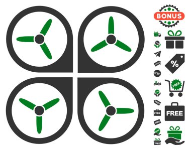 Ücretsiz Bonus ile Quadrotor simgesi