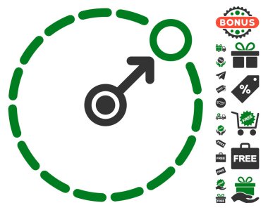 Yuvarlak alan sınır simgesini ücretsiz bonus